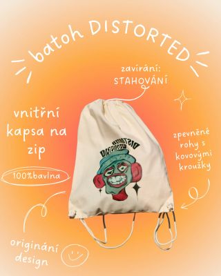 Batoh ze 100% bavlny s naším originálním designem – lehký, praktický a šetrný k přírodě. Perfektní společník na každý den. 🤎